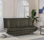 Dutch 3 Seater Double Solid Wood Fold Out Sofa Cum Bed (Finish Color - Green Delivery Condition - Pre-assembled)