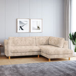 WESTIDO Emaar Majestic Fabric 6 Seater Sofa (Finish Color - Light Cream, DIY(Do-It-Yourself))