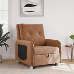 1 Seater Single Solid Wood Pull Out Sofa Cum Bed (Finish Color - Brown Delivery Condition - Knock Down)