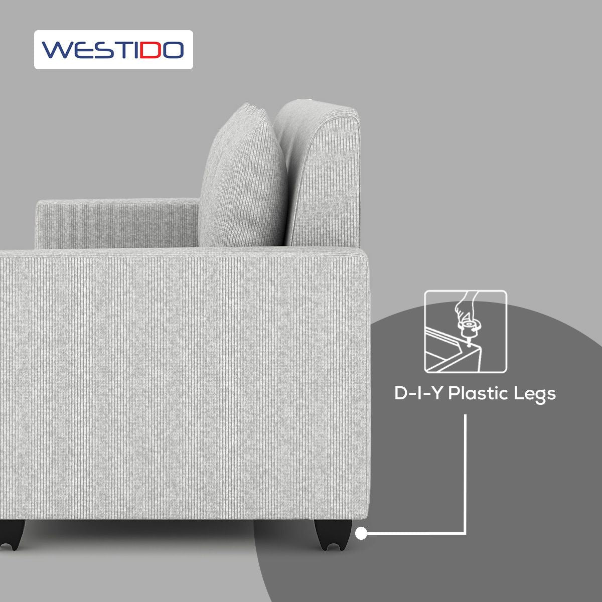 Westido Luxury 3 + 1 + 1 Sofa in Cream Brown Shade