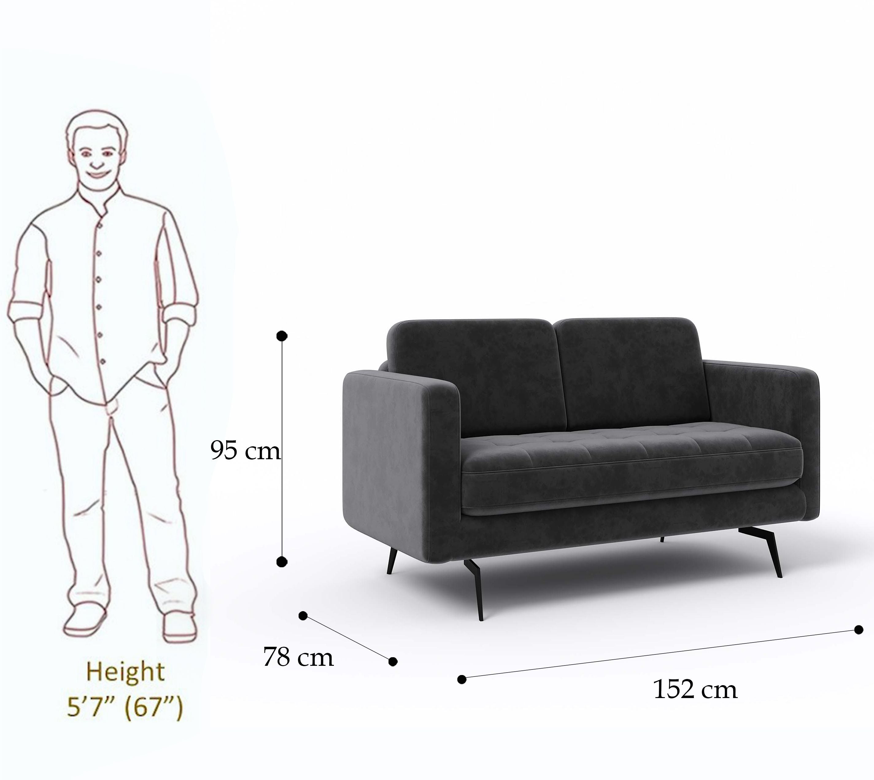 Westido Premium Cream Brown 3 + 1 + 1 Sofa Set