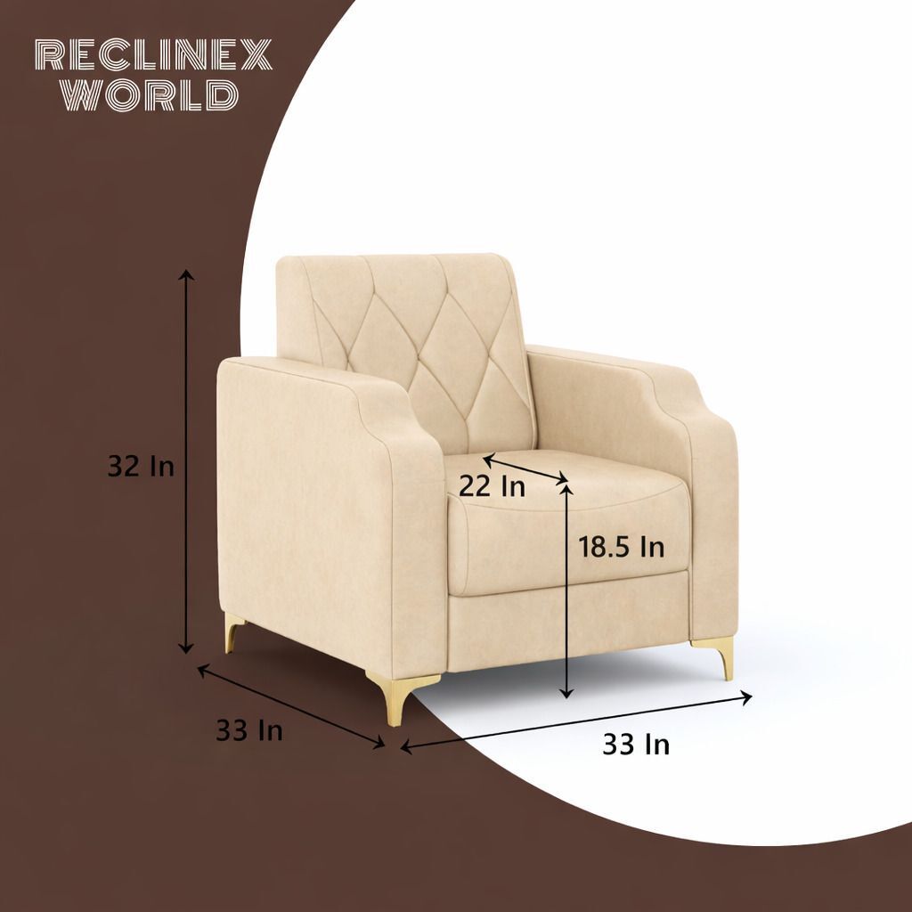 Westido Super Sofa Set 3+1+1 Beige Leatherette Leatherette 3 + 1 + 1 Sofa Set (Beige, DIY(Do-It-Yourself))