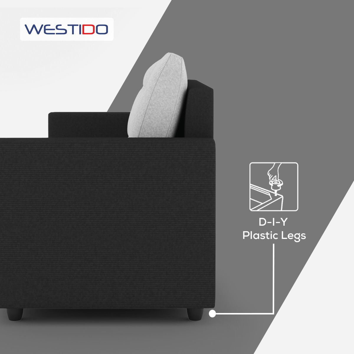 Westido Modern 3 + 1 + 1 Sofa (Cream Brown)