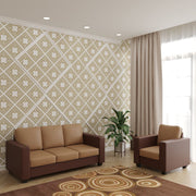 Westido Luxury 3 + 1 + 1 Sofa in Cream Brown Shade