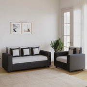 Cream Brown 3 + 1 + 1 Sofa by RECLINEX INDIA