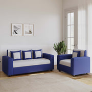 RECLINEX INDIA 3 + 1 + 1 Designer Sofa - Cream Brown