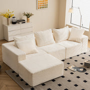 108" Cloud Modular Sectional Couch With L-shape Chaise, No Assembly Required Modern Comfy Sofa With Deep Seat & Plush Fabric, Upholstered Couches For Living Room, Bedroom