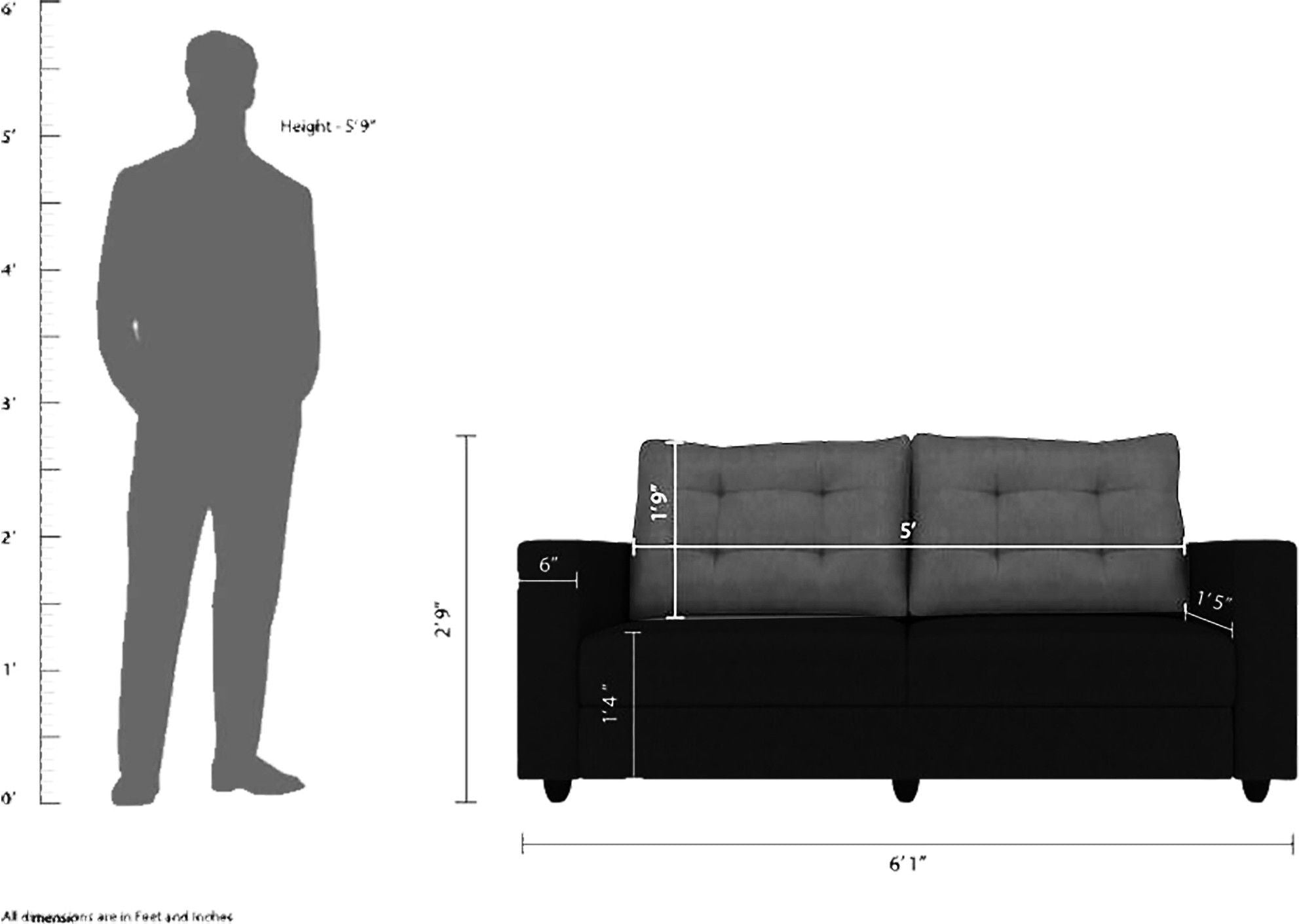 Westido Modern 3 + 1 + 1 Sofa (Cream Brown)