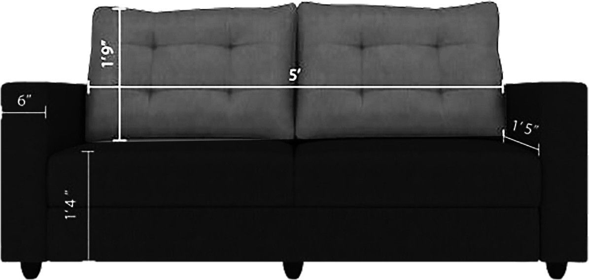 Westido Modern 3 + 1 + 1 Sofa (Cream Brown)