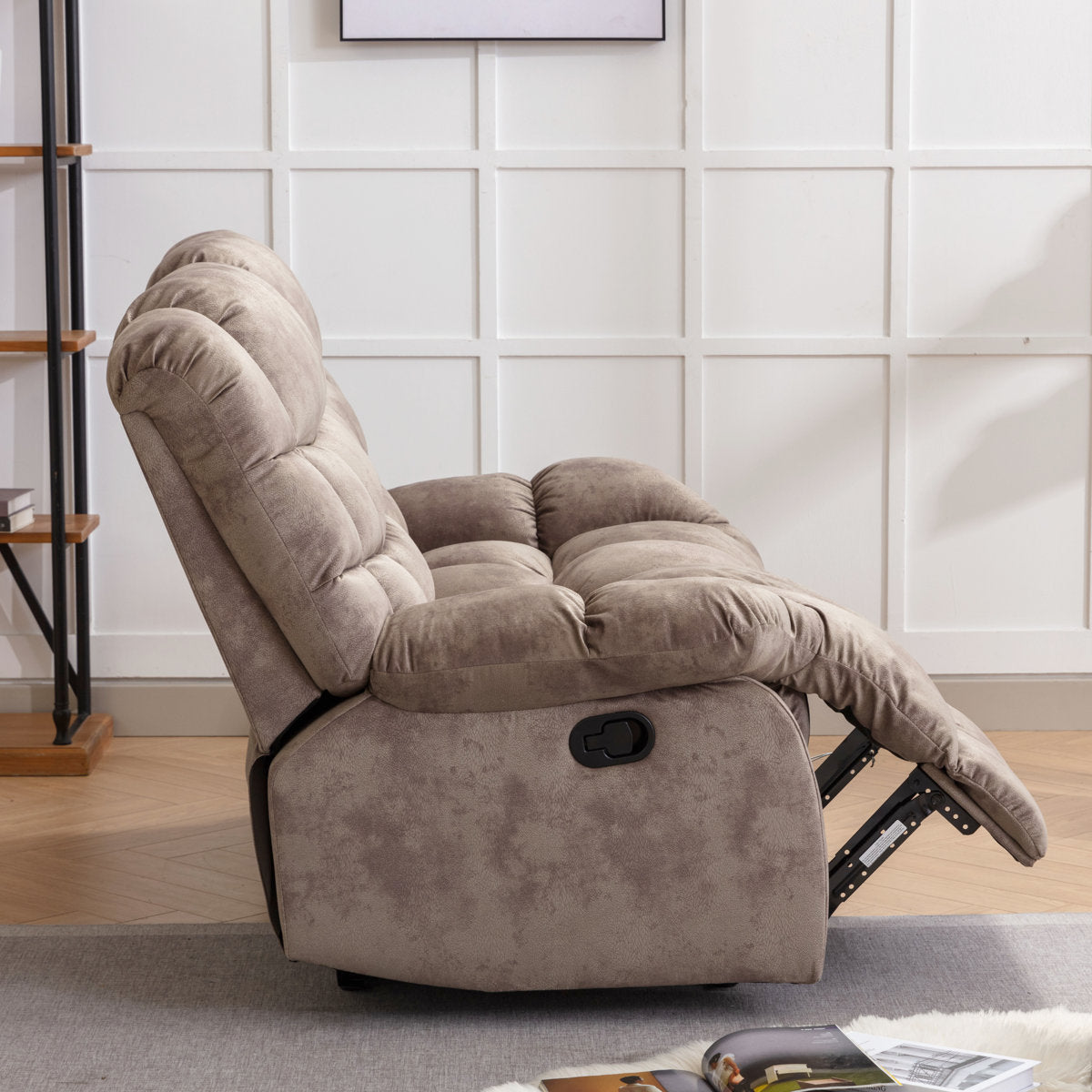 2 - Piece Contemporary and Overstuffed Manual Reclining Living Room Set