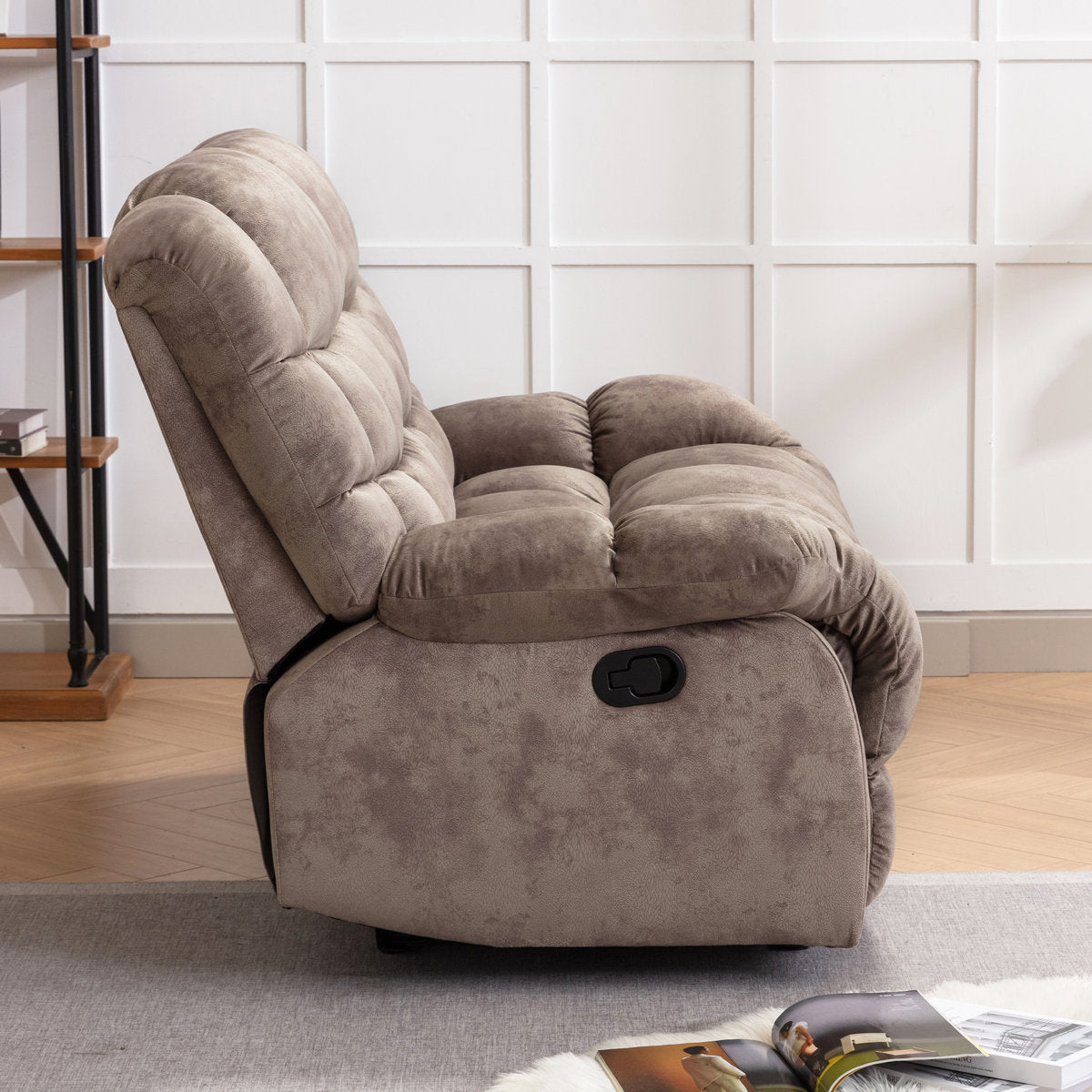 2 - Piece Contemporary and Overstuffed Manual Reclining Living Room Set