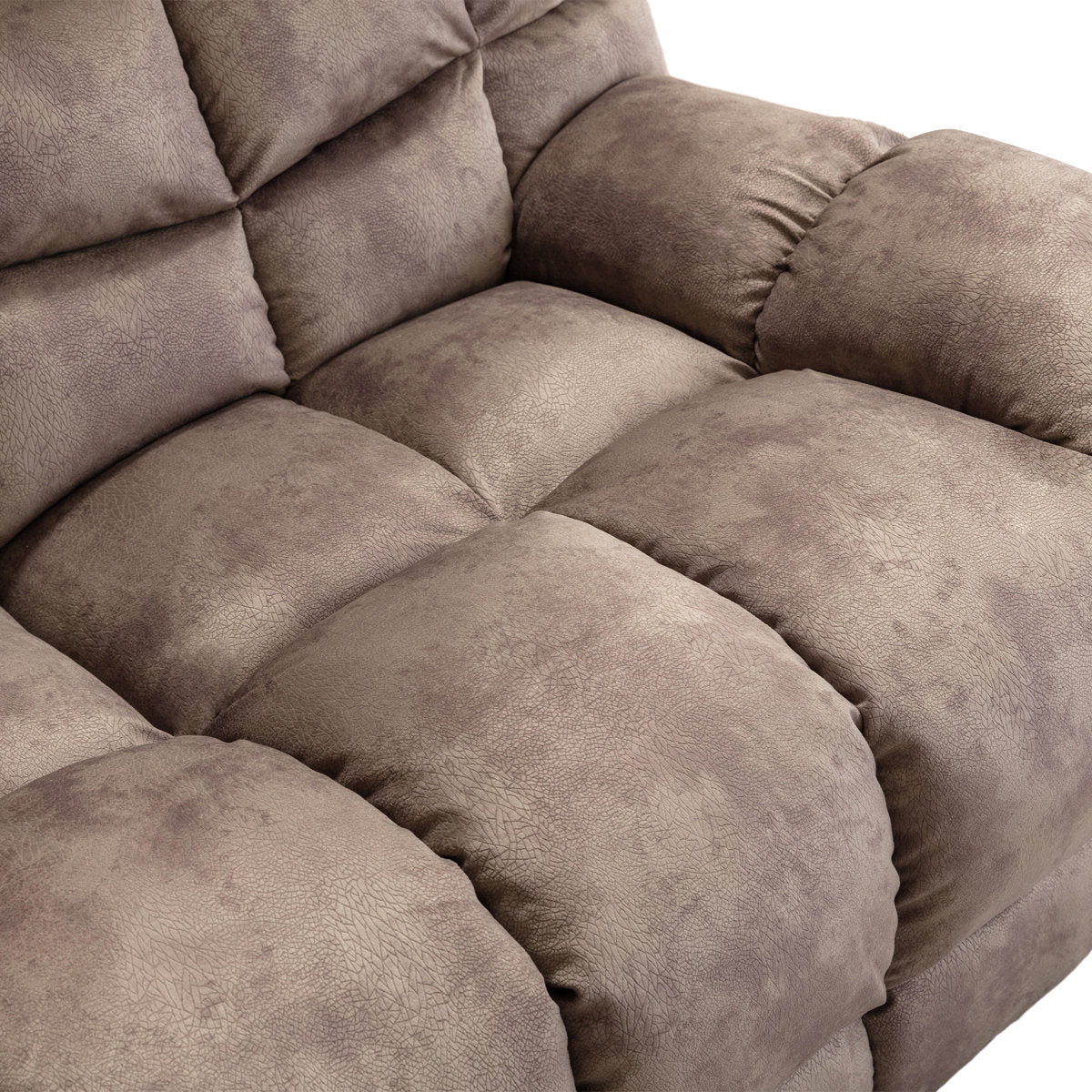 2 - Piece Contemporary and Overstuffed Manual Reclining Living Room Set