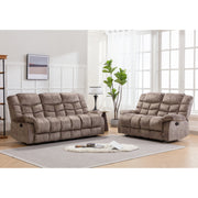 2 - Piece Contemporary and Overstuffed Manual Reclining Living Room Set