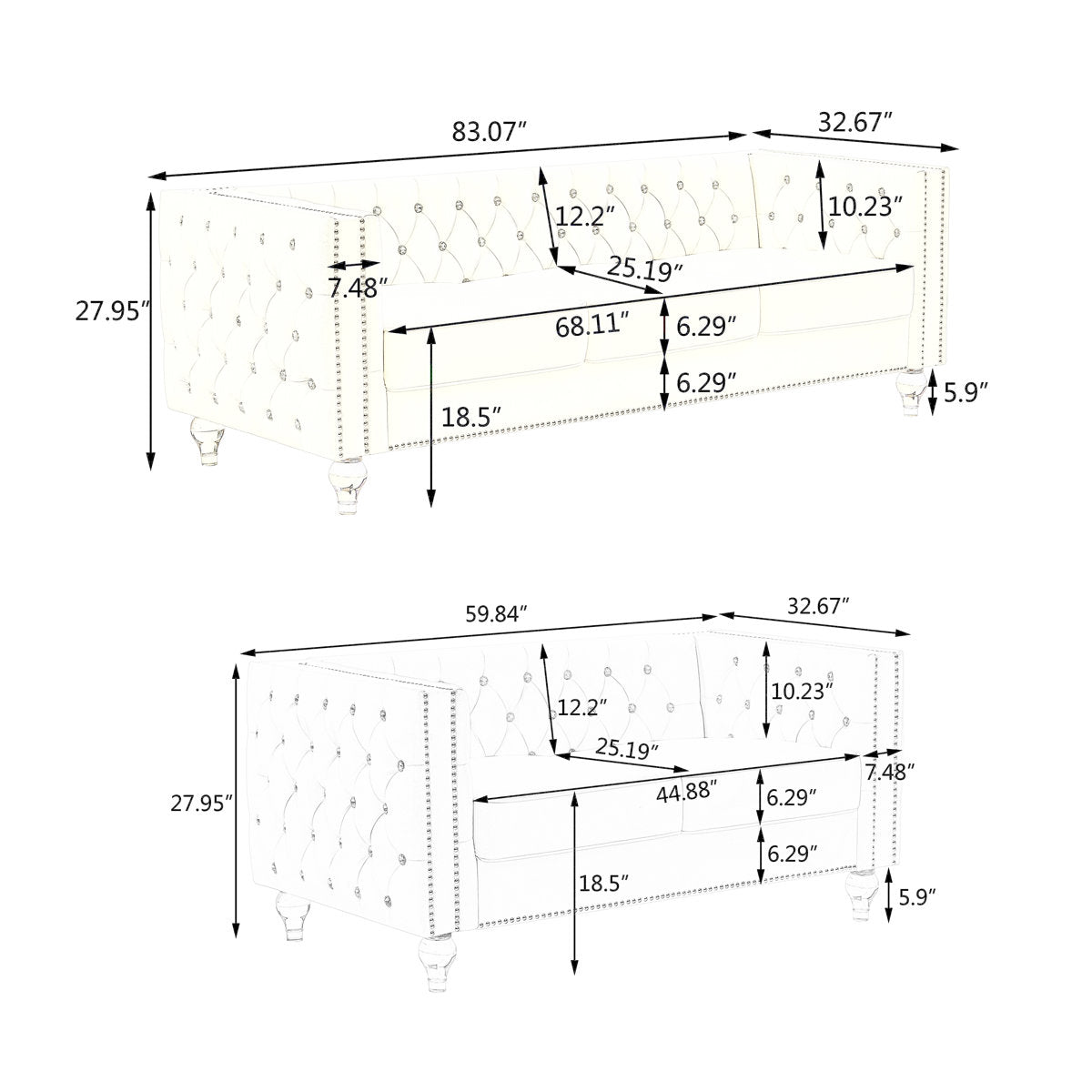 2 - Piece Living Room Set