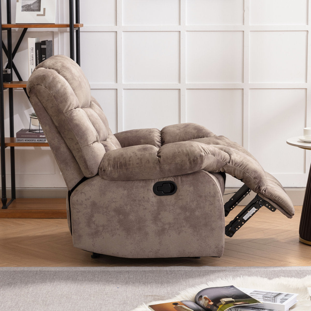 2 - Piece Modern and Overstuffed Soft Manual Reclining Living Room Set