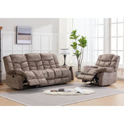 2 - Piece Modern and Overstuffed Soft Manual Reclining Living Room Set