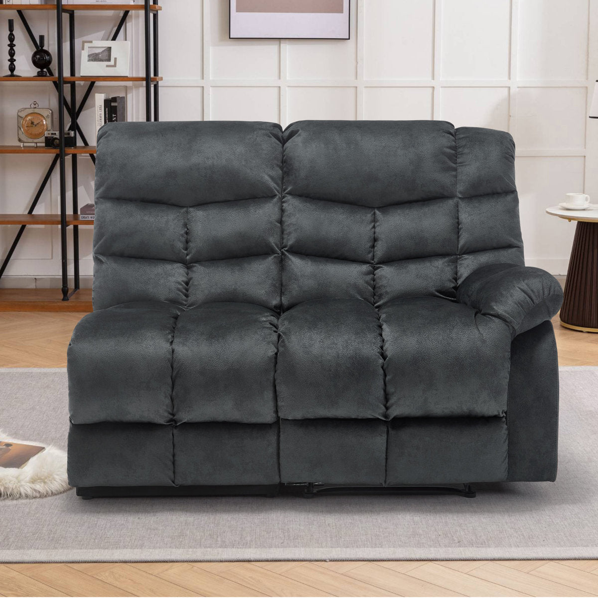 3-Piece Modern And Upholstered Soft Manual Reclining Sectional With Cupholders And Storage