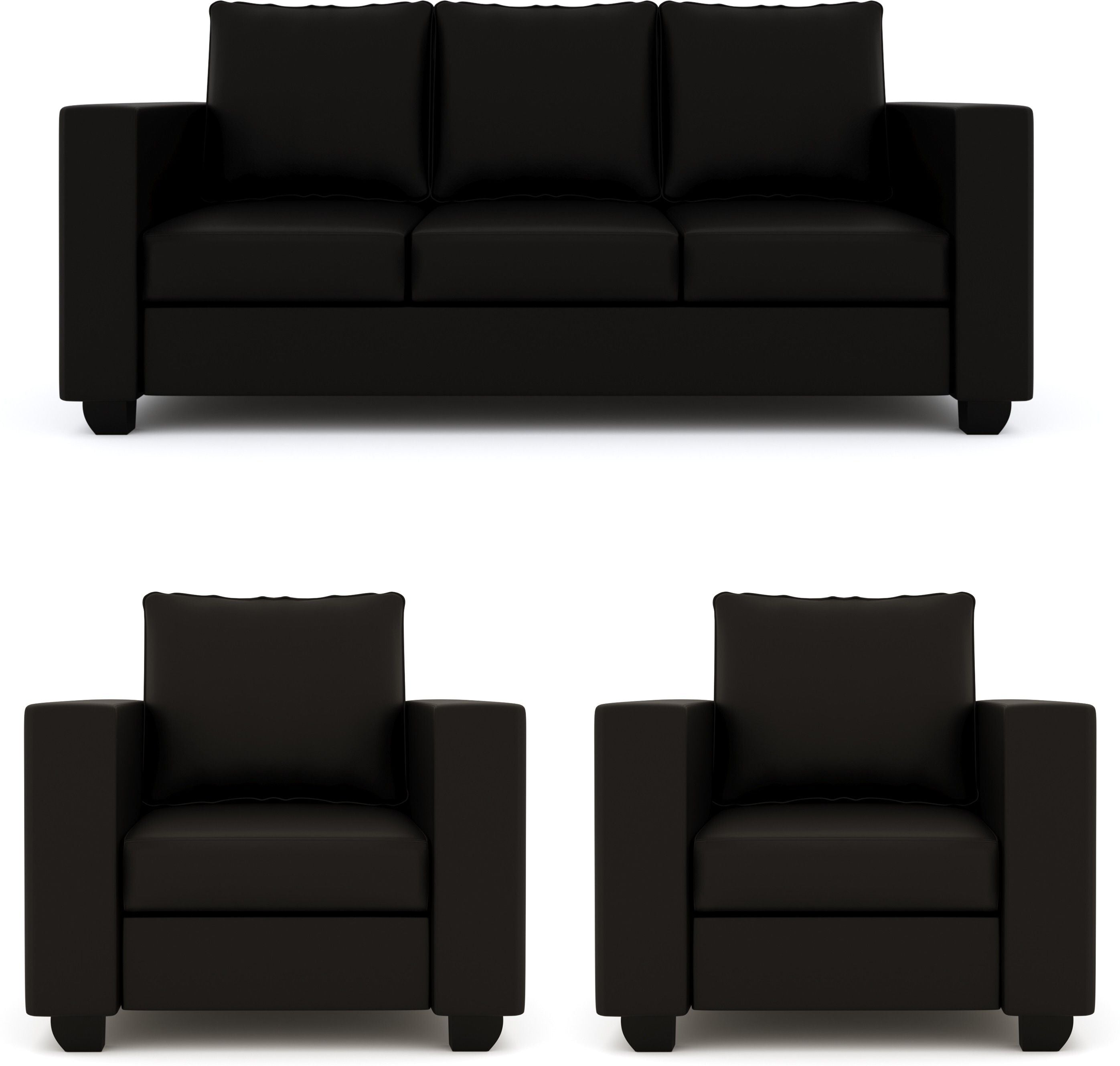 Westido Luxury 3 + 1 + 1 Sofa in Cream Brown Shade