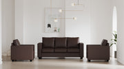Westido 3 + 1 + 1 Designer Sofa - Cream Brown