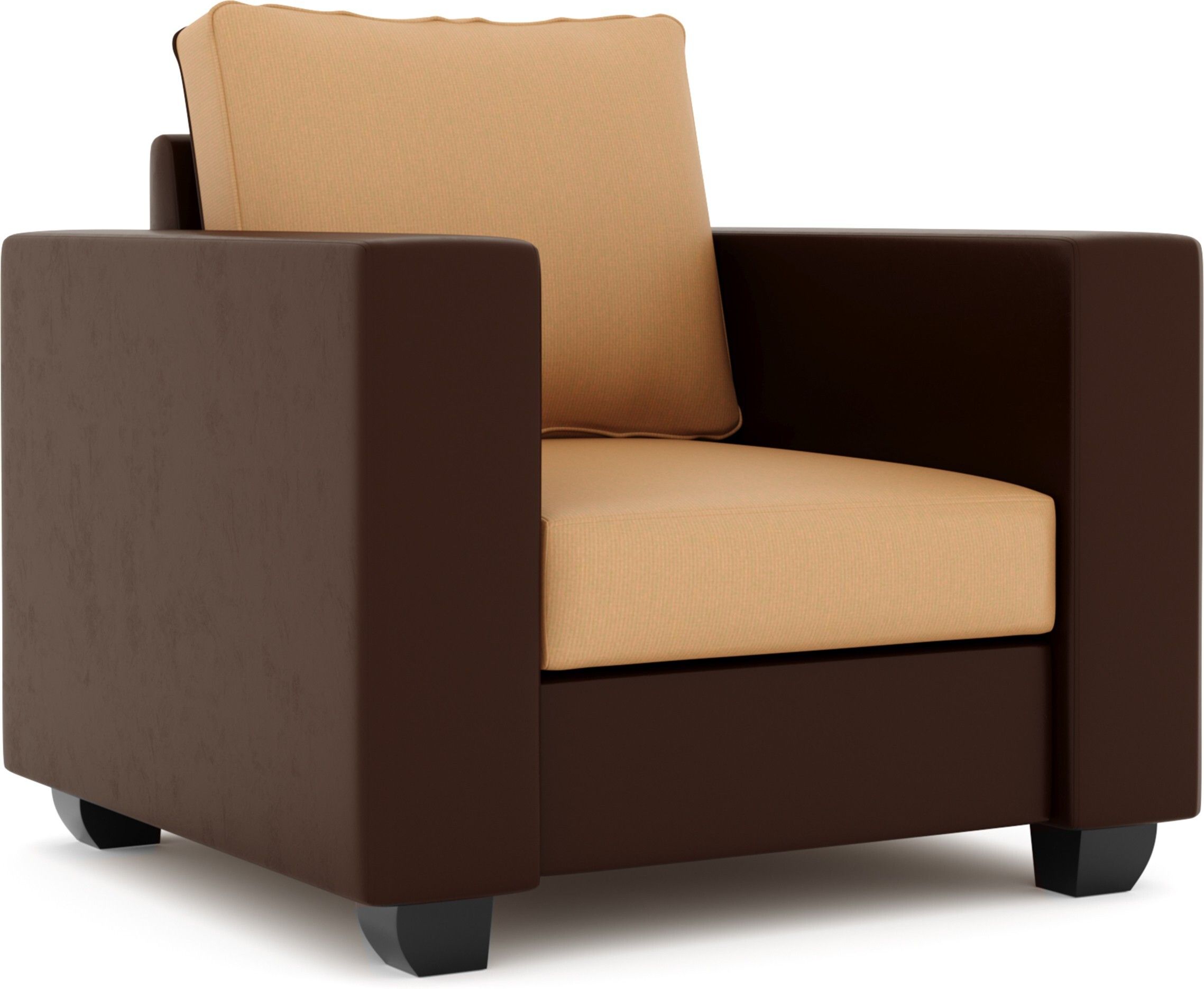 Westido Premium Cream Brown 3 + 1 + 1 Sofa Set