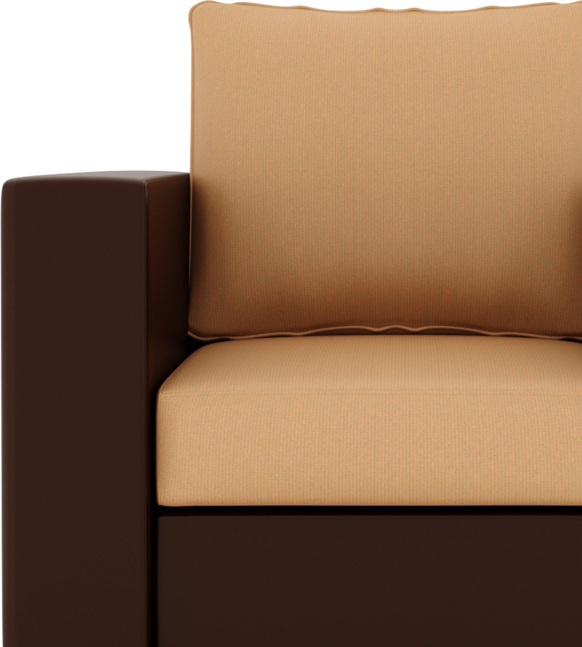 Westido 3 + 1 + 1 Sofa in Cream Brown Finish
