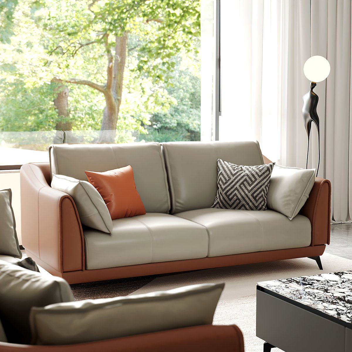 3 - Piece Faux Leather Living Room Set