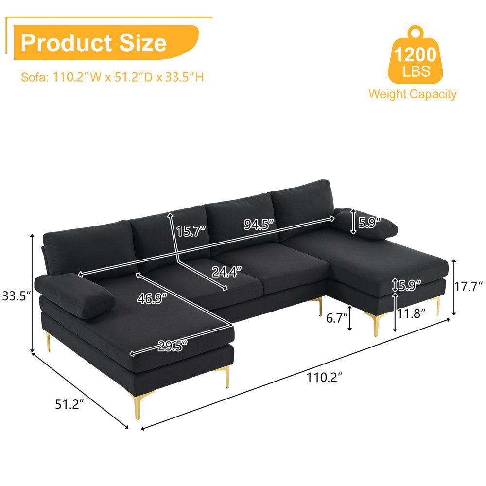 3 - Piece Upholstered Sectional