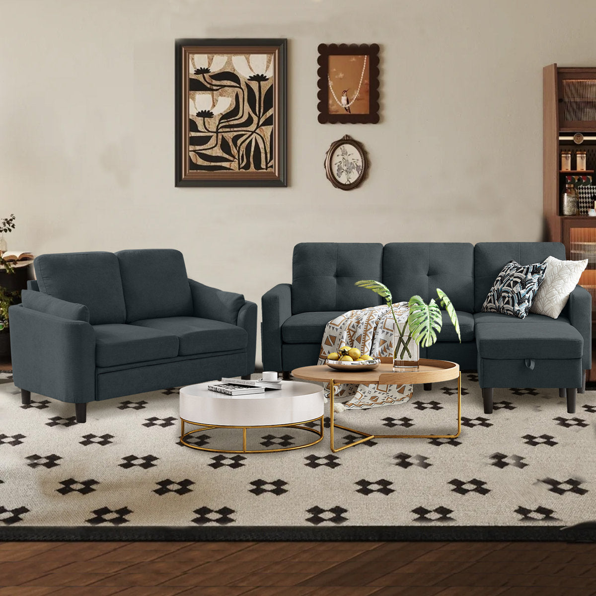 3 Pieces Living Room Sets