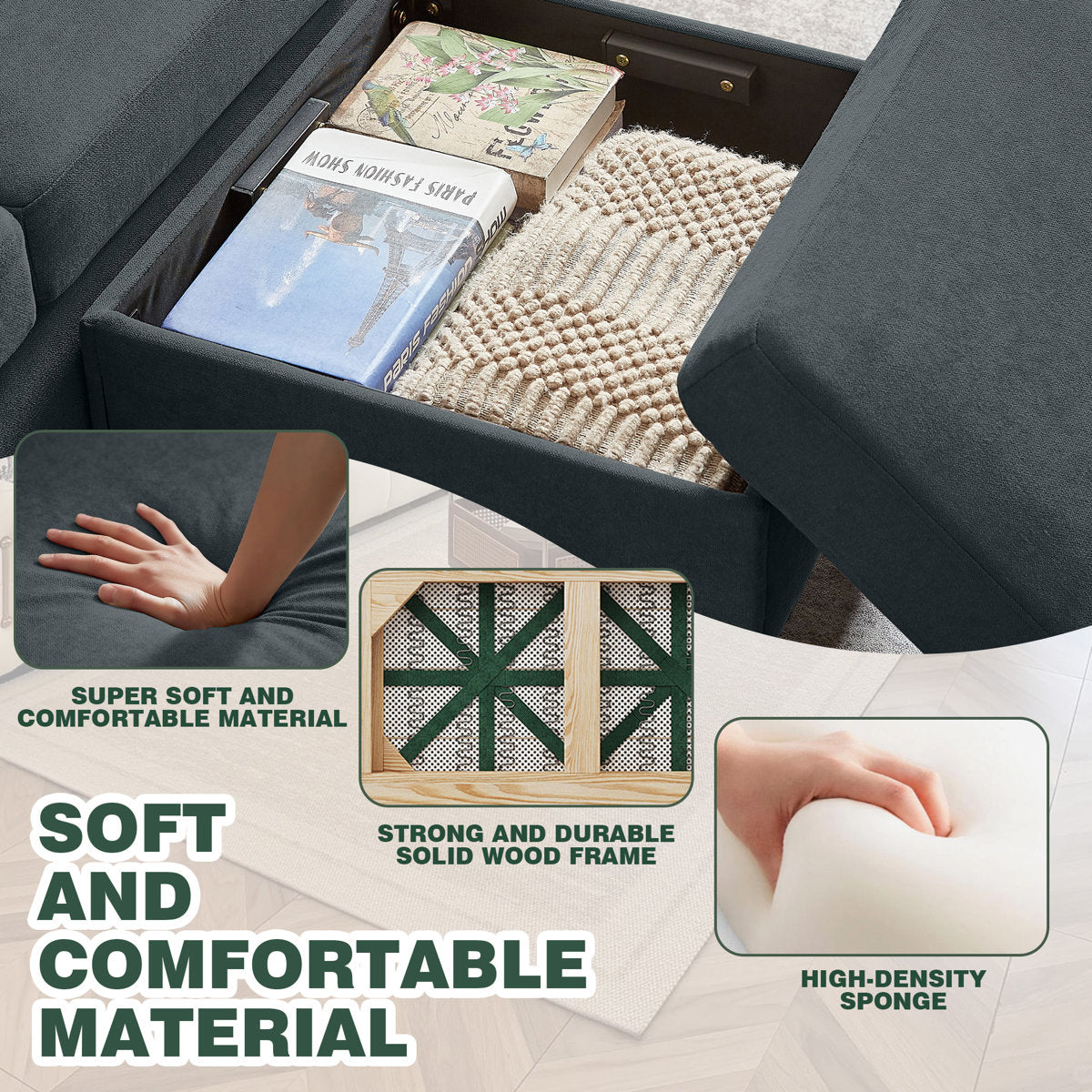 3 Pieces Living Room Sets