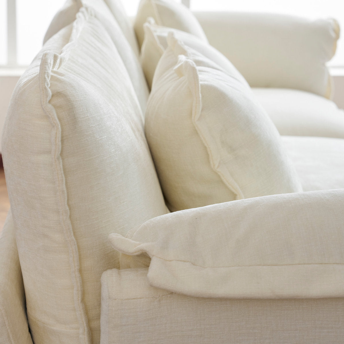 4-Piece 115'' Reversible Modern Upholstered L-Shape Sectional Sofa With Ottoman- Premium Fabric