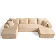 4-Seater Oversized Modular Corduroy Sectional Couch