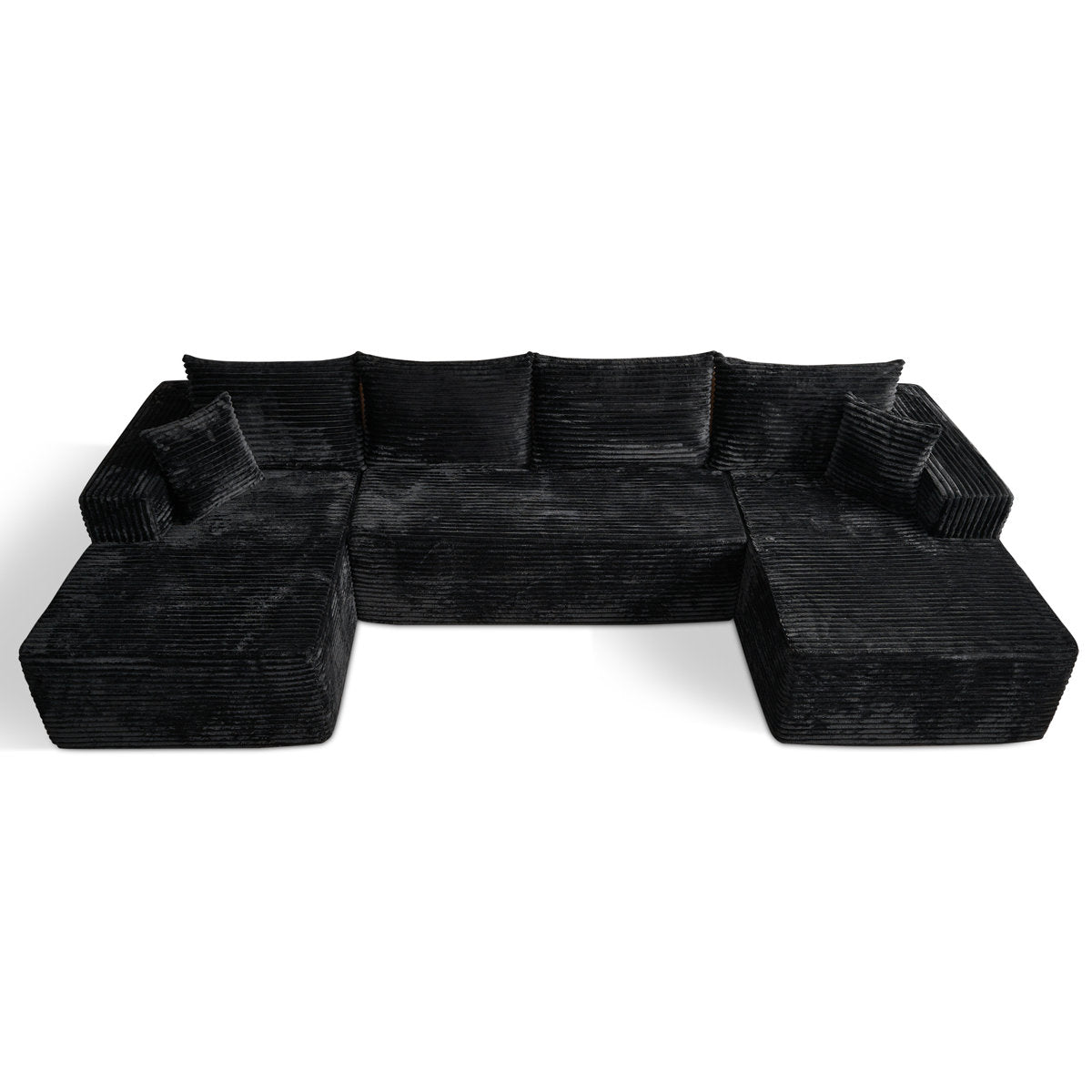 4-Seater Oversized Modular Corduroy Sectional Couch
