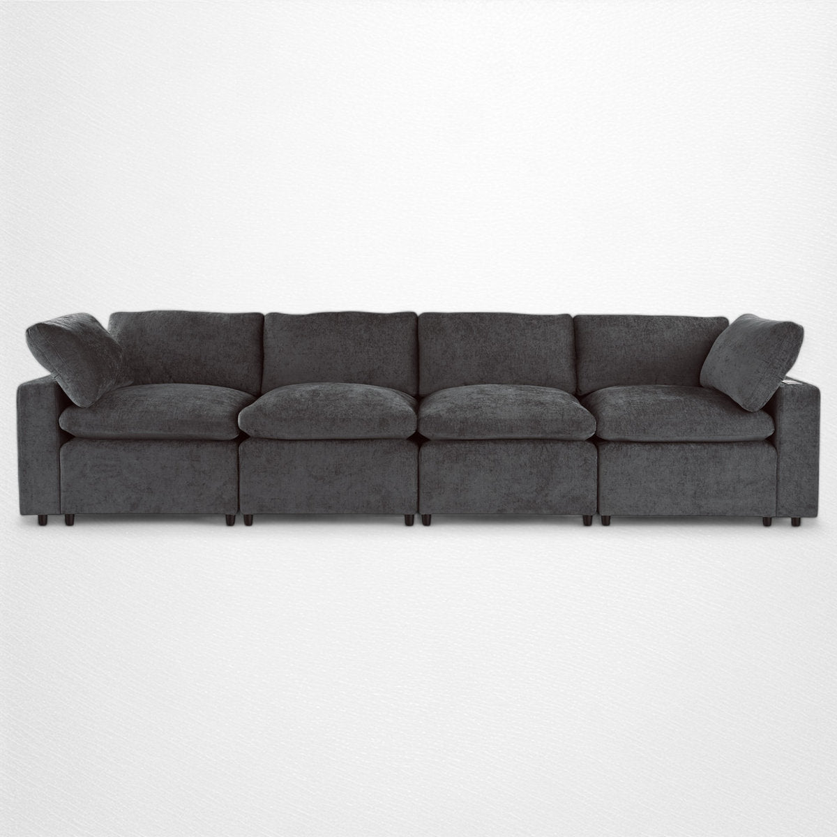 4 - Piece Modular Upholstered Sectional