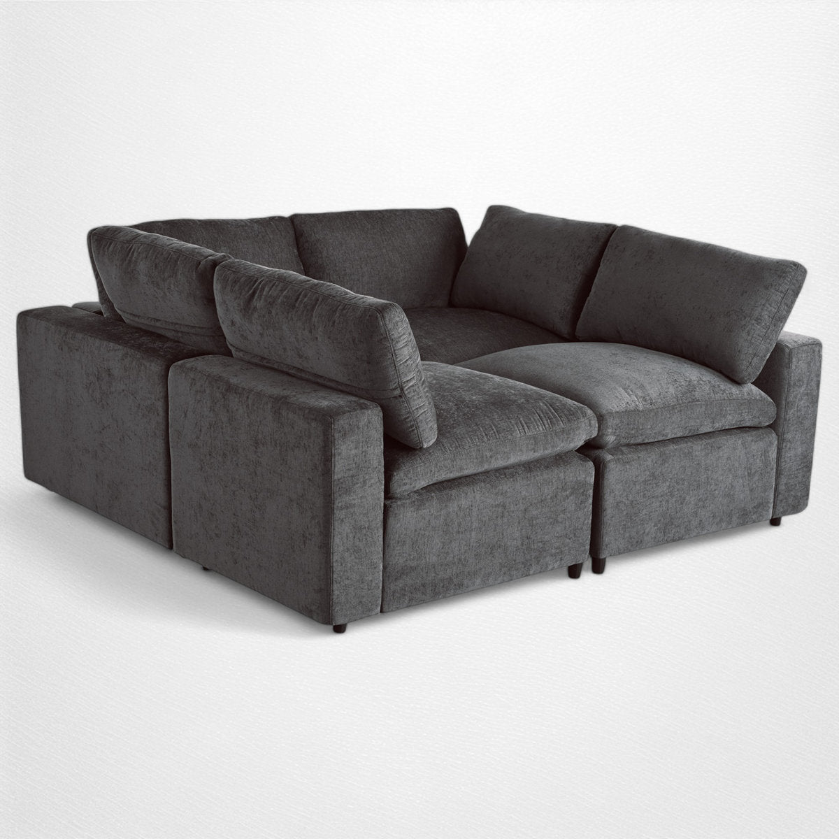 4 - Piece Modular Upholstered Sectional