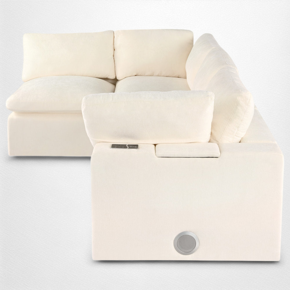 4 - Piece Modular Upholstered Sectional