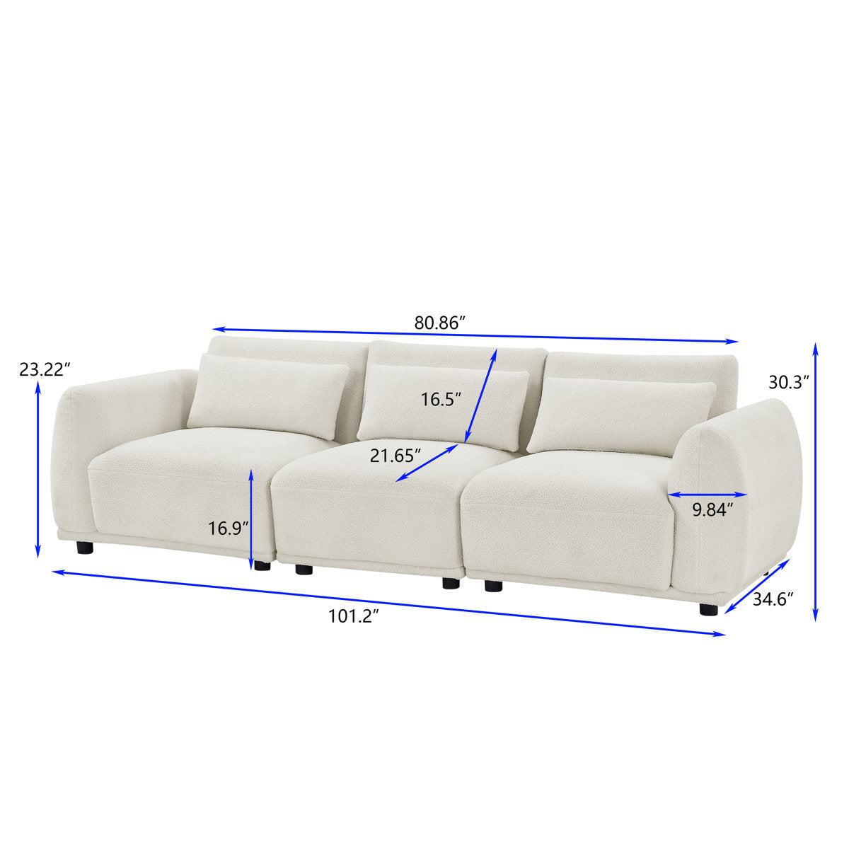 4 - Piece Upholstered Sectional