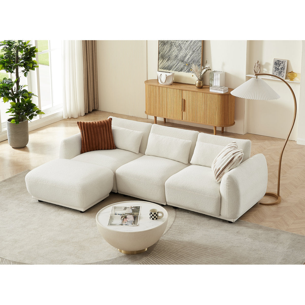 4 - Piece Upholstered Sectional