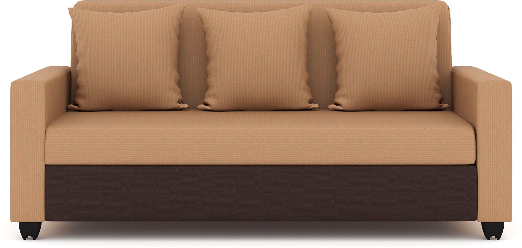 Westido Premium Cream Brown 3 + 1 + 1 Sofa Set