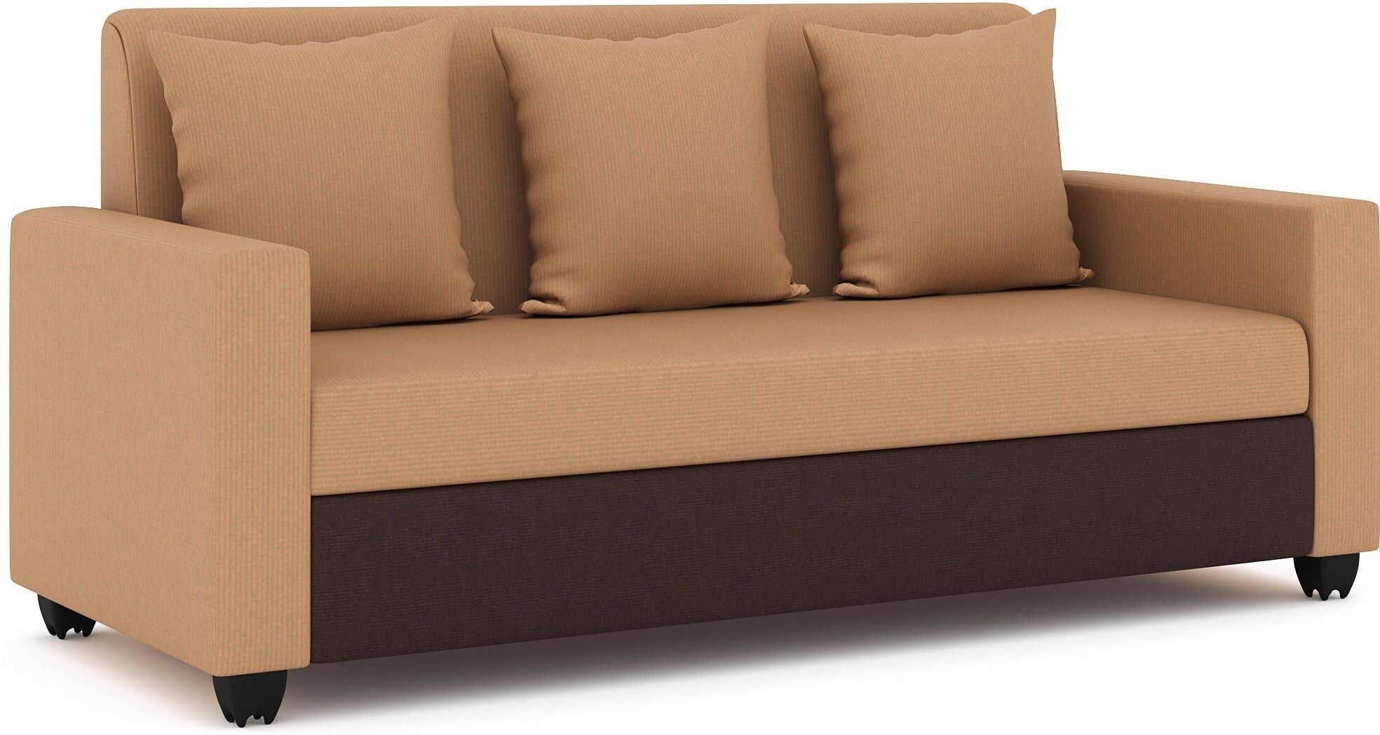 Westido Premium Cream Brown 3 + 1 + 1 Sofa Set