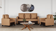 Westido Premium Cream Brown 3 + 1 + 1 Sofa Set