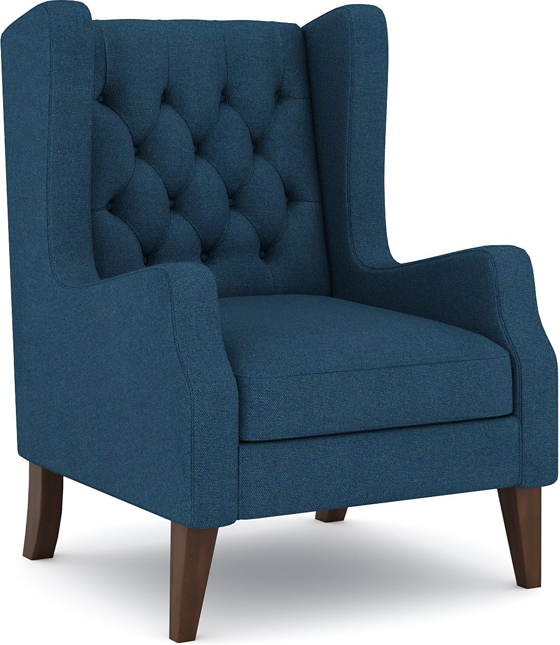 Westido Luxury 1 Seater Wing chair in Navy Blue