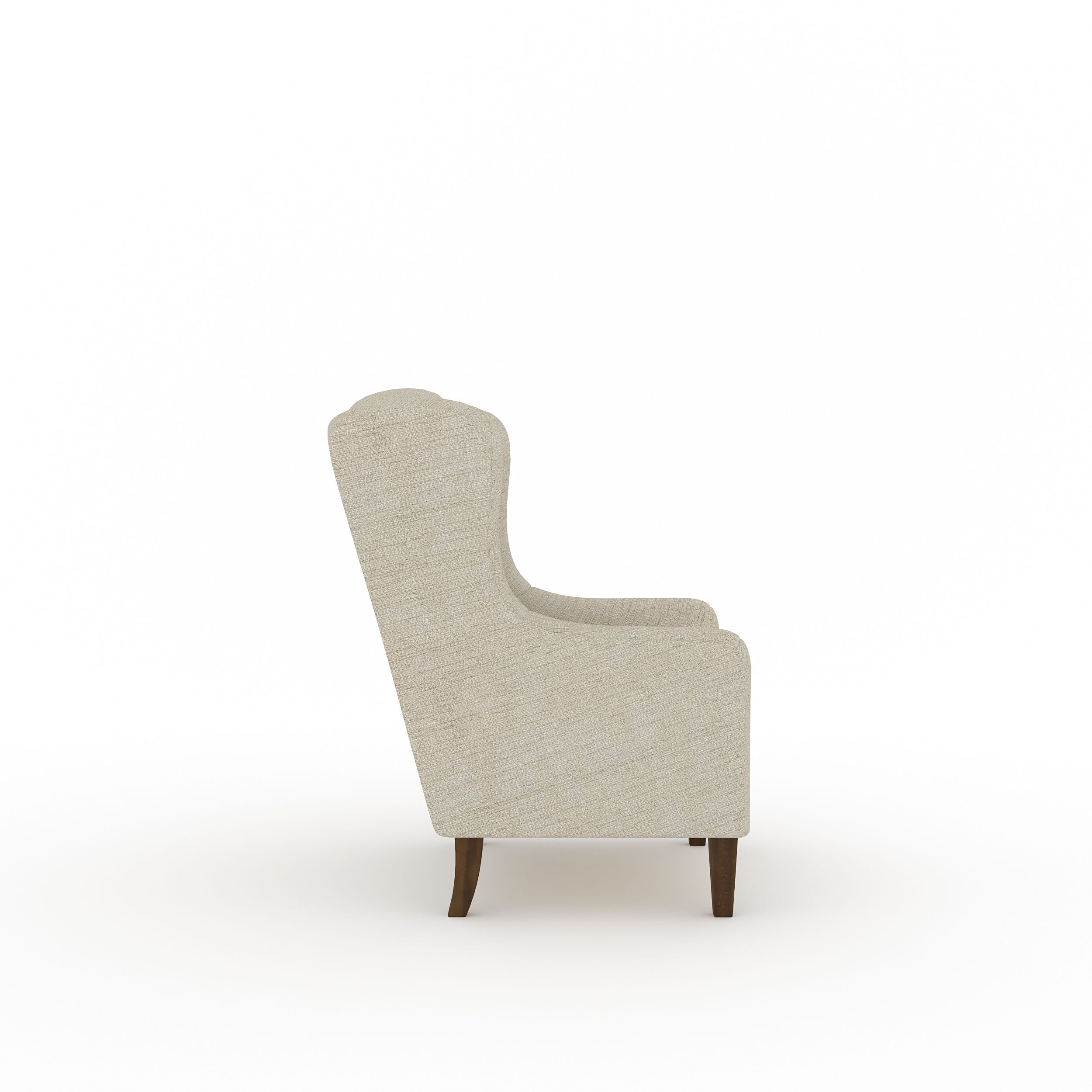 WESTIDO Cream Solid Wood Living Room Chair (Finish Color - Cream, DIY(Do-It-Yourself)) Solid Wood Living Room Chair (Finish Color - CREAM, Pre-assembled)