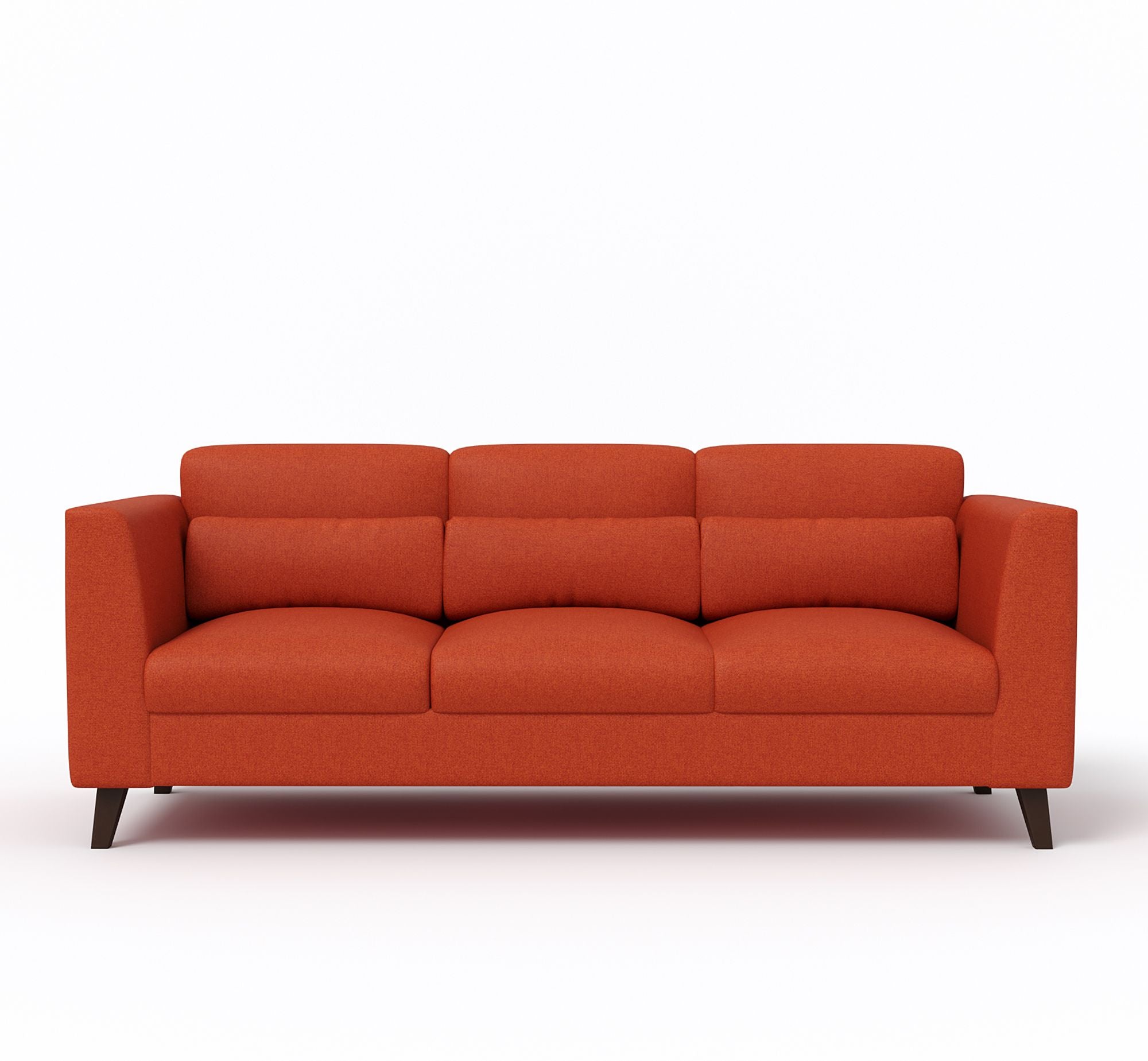 Westido Cream Brown 3 + 1 + 1 Living Room Sofa