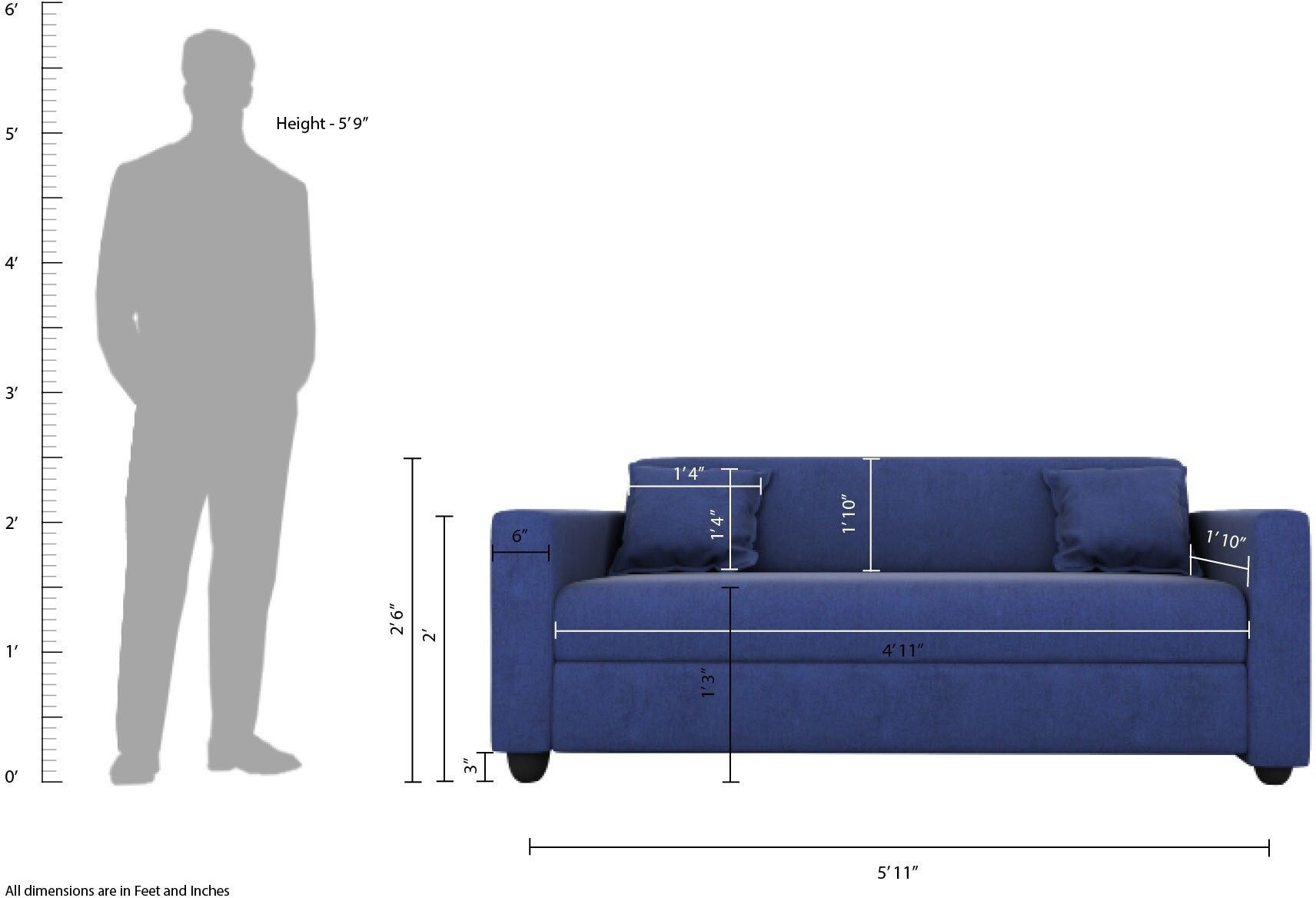 Westido Modern 3 + 1 + 1 Sofa (Cream Brown)