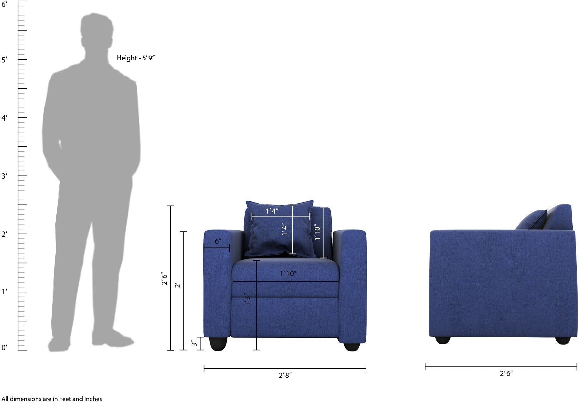 Westido Modern 3 + 1 + 1 Sofa (Cream Brown)