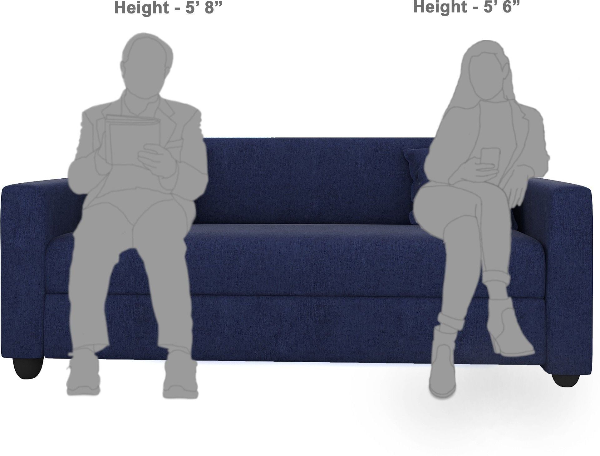 Westido Modern 3 + 1 + 1 Sofa (Cream Brown)