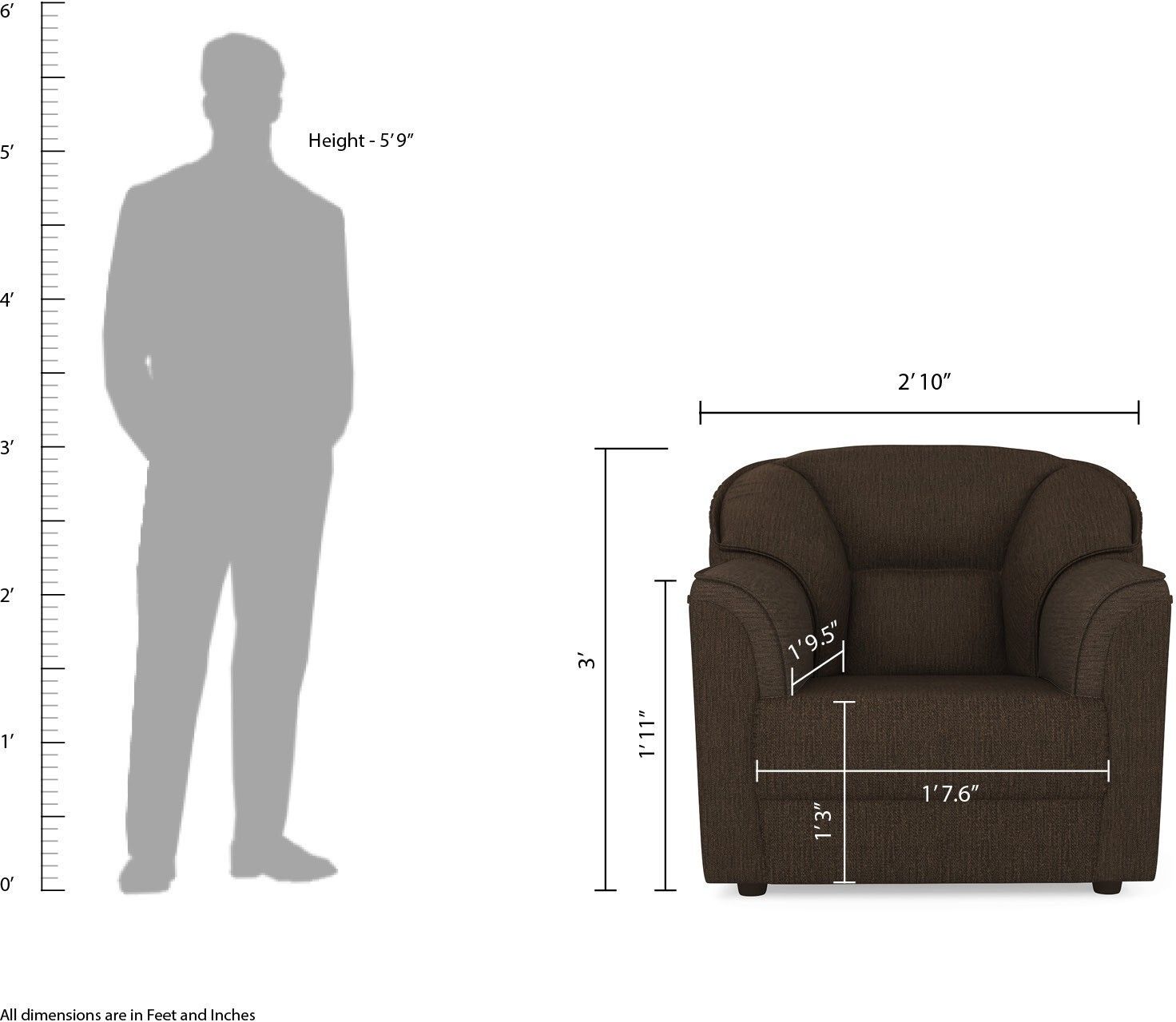 Westido Premium Cream Brown 3 + 1 + 1 Sofa Set