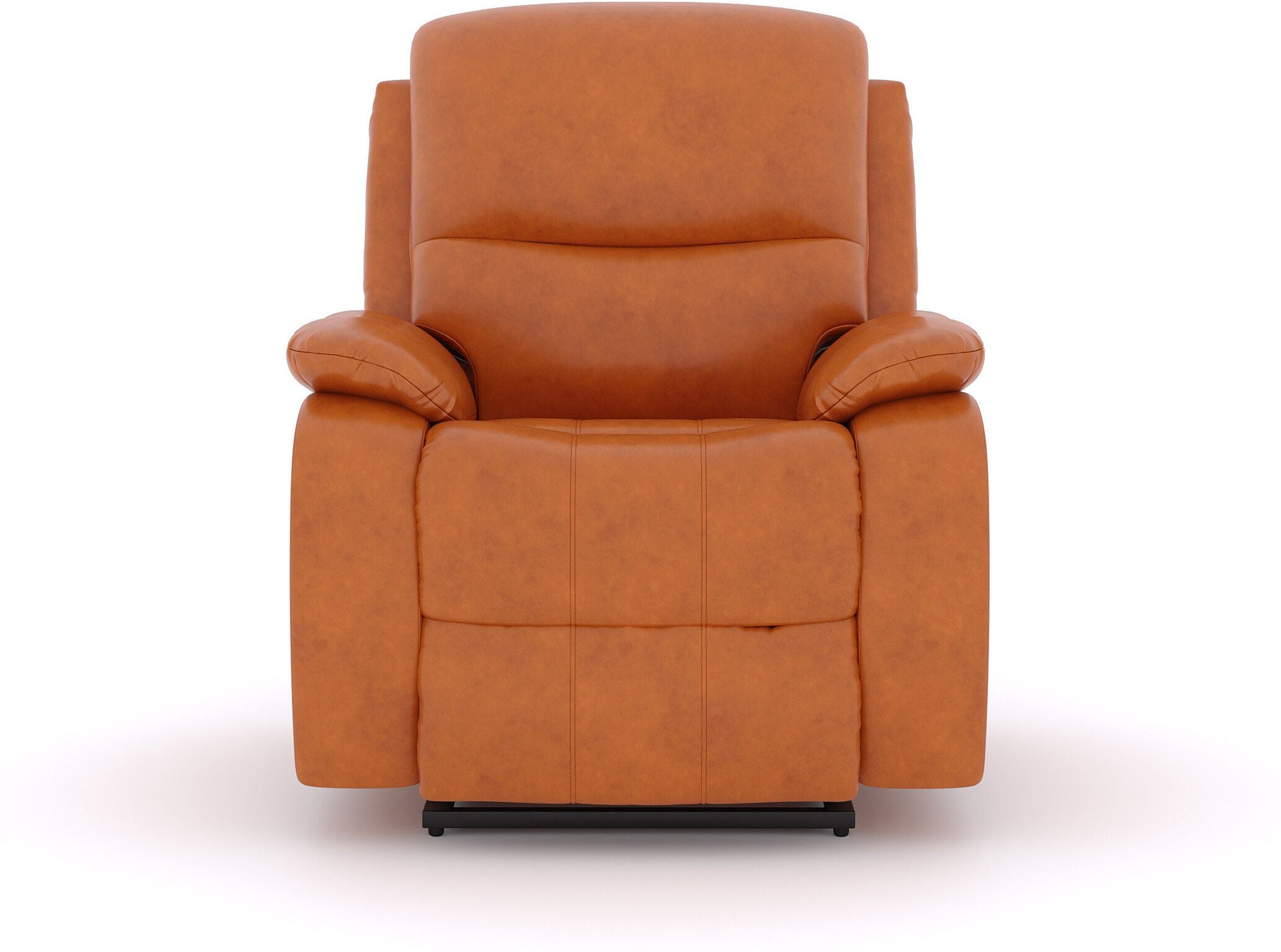 Leatherette Manual Recliner (Finish Color - TAN, DIY(Do-It-Yourself))