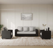 RECLINEX INDIA 3 + 1 + 1 Sofa in Cream Brown Finish