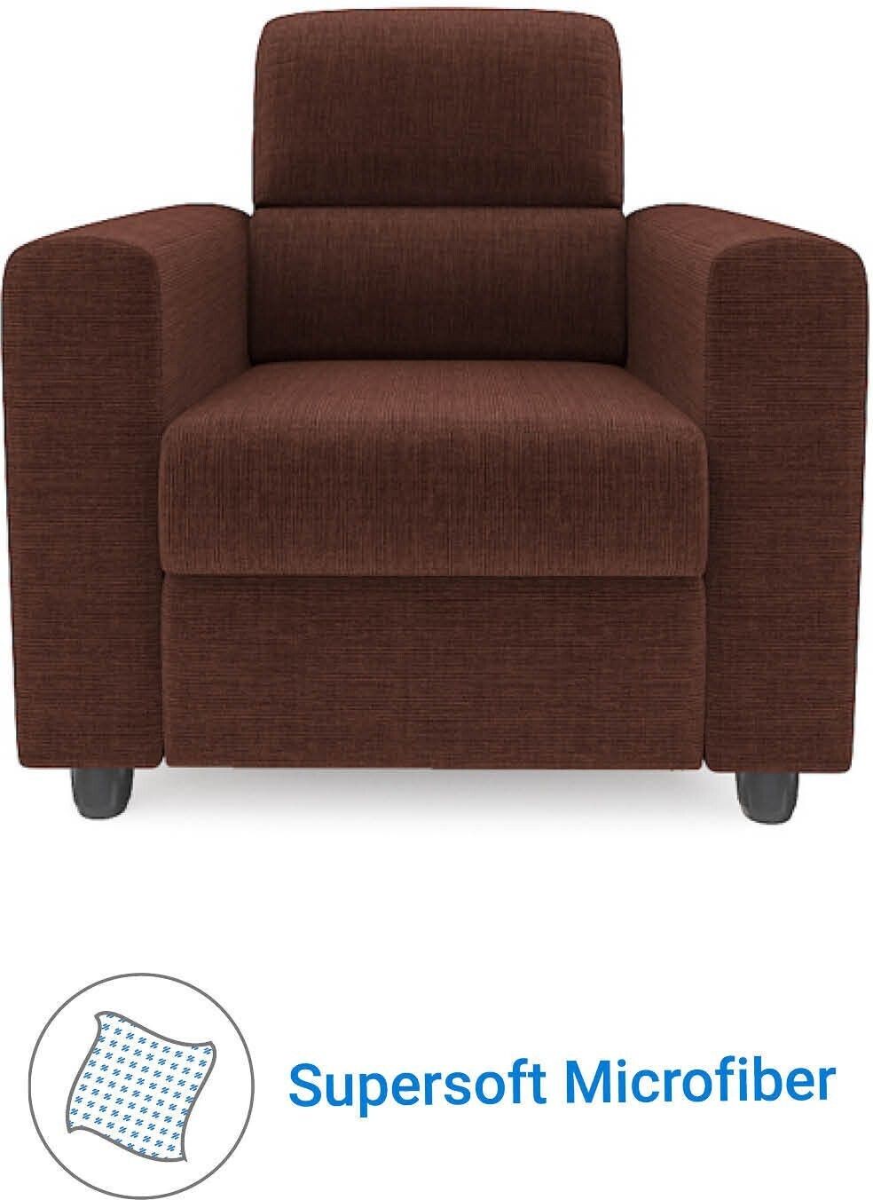 Westido Premium Cream Brown 3 + 1 + 1 Sofa Set